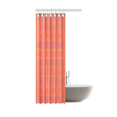 Pale pink golden multiple squares Shower Curtain 36"x72"
