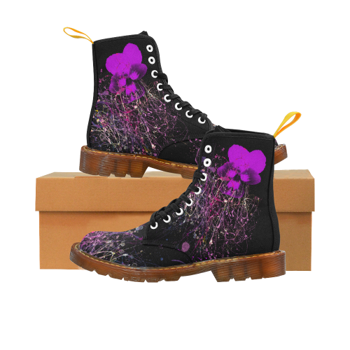 Elegant violet Martin Boots For Women Model 1203H