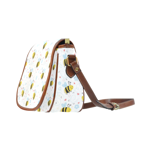 Cute Bee Pattern Saddle Bag/Large (Model 1649)