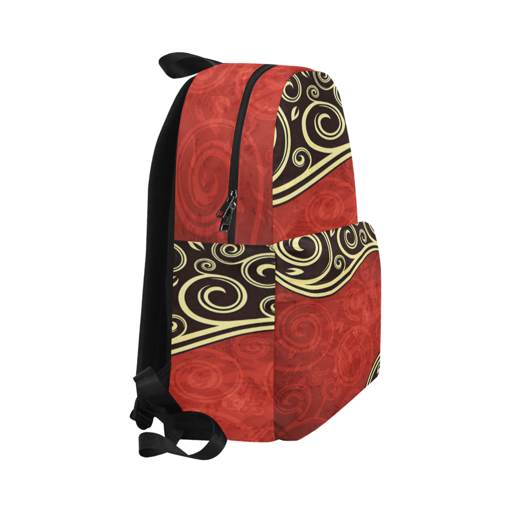 Abstract Vintage Floral 1 Unisex Classic Backpack (Model 1673)