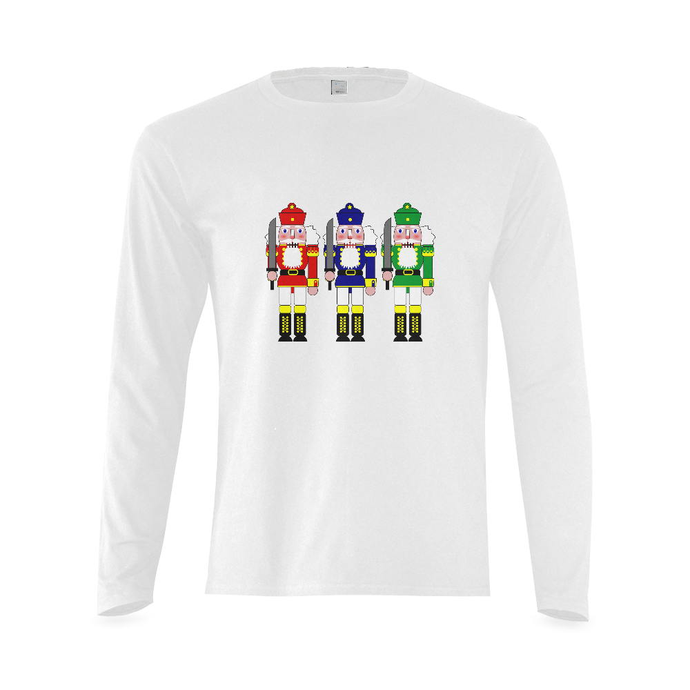 Nutcracker Christmas Toy Soldiers Sunny Men's T-shirt (long-sleeve) (Model T08)