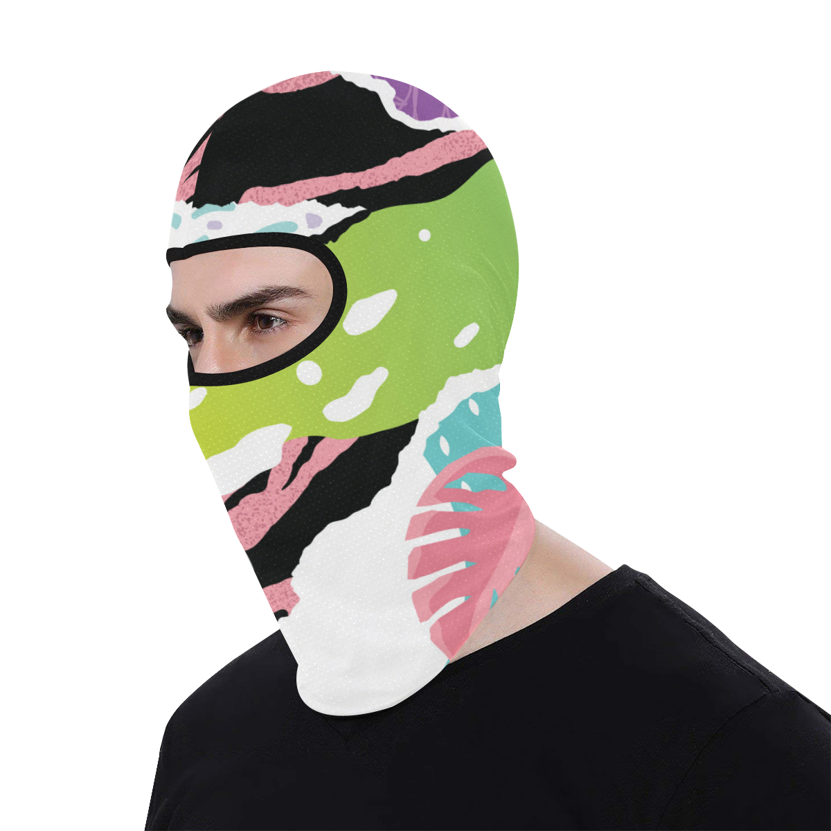 Motorcycle Face Mask Pop_Art_Pink All Over Print Balaclava