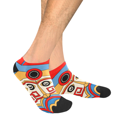 Aztec Religion Tribal Men's Ankle Socks