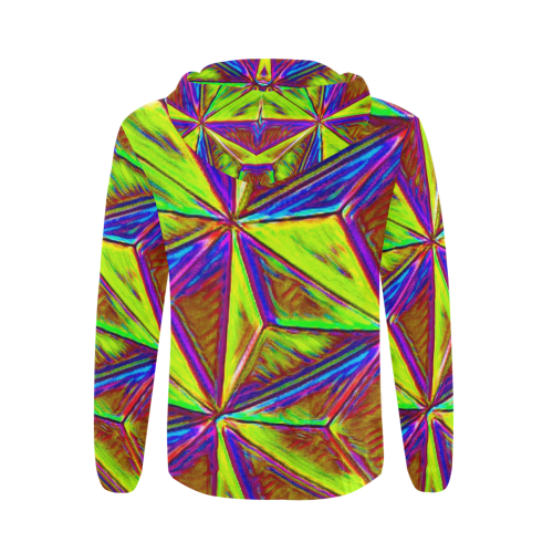 Vivid Life 1C  by JamColors All Over Print Full Zip Hoodie for Men/Large Size (Model H14)