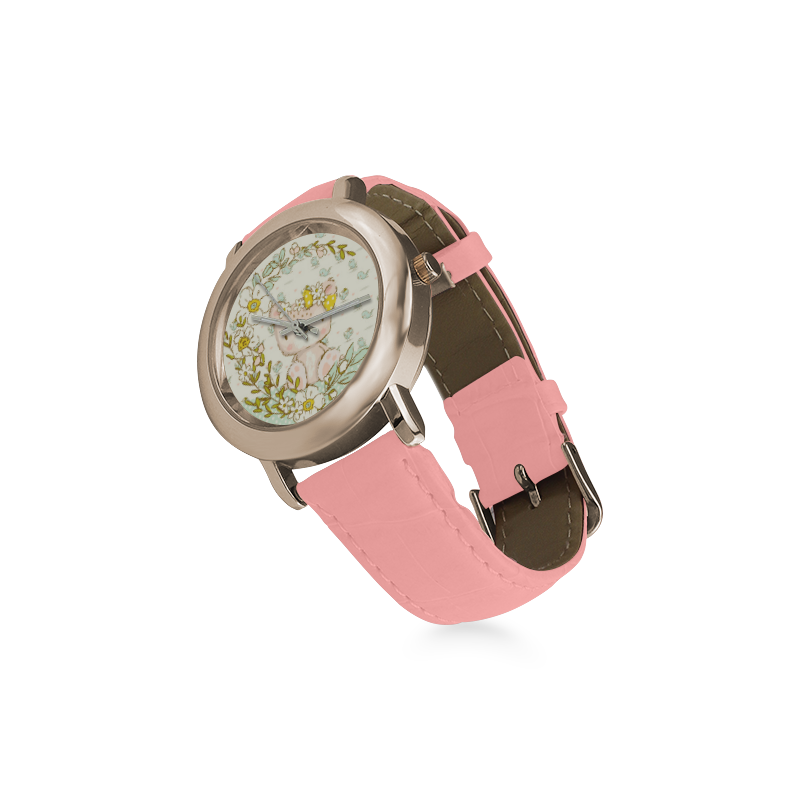 I love my Teddy Women's Rose Gold Leather Strap Watch(Model 201)