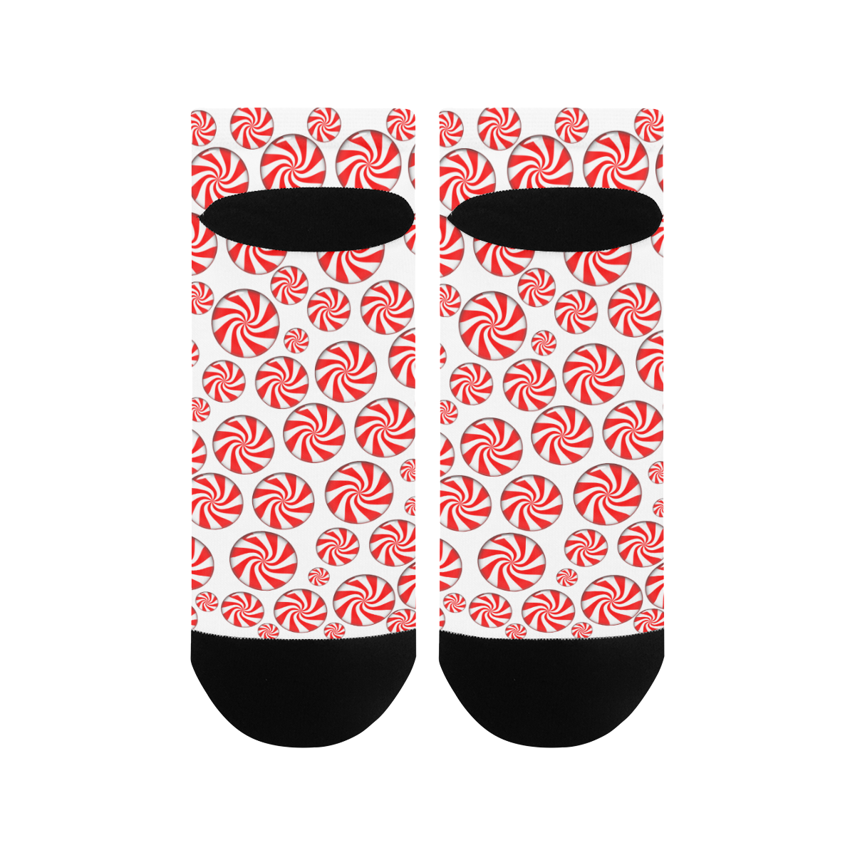 Christmas Peppermint Candy Women's Ankle Socks
