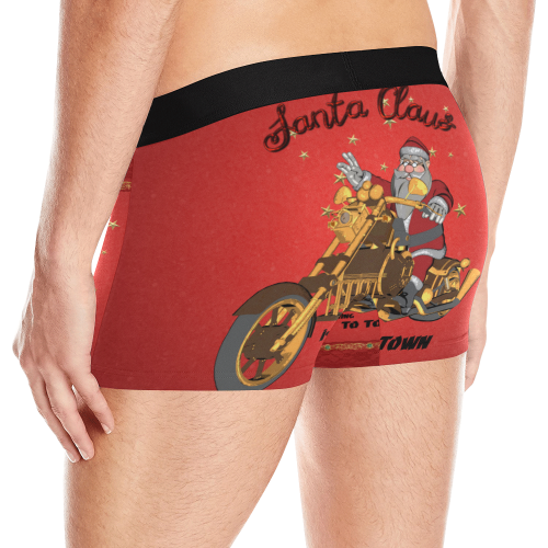 Santa Claus wish you a merry Christmas Men's All Over Print Boxer Briefs (Model L10)