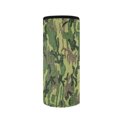 Military Camo Green Woodland Camouflage Neoprene Water Bottle Pouch/Medium