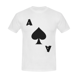 Playing Card Ace of Spades Men's Slim Fit T-shirt (Model T13)