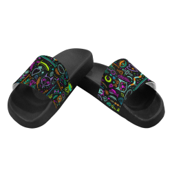 Funny Nature Of Life Sketchnotes Pattern 3 Women's Slide Sandals (Model 057)