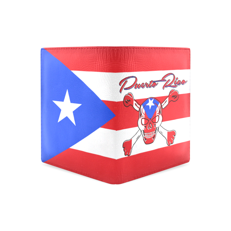 Puerto Rican Pride Men's Leather Wallet (Model 1612)