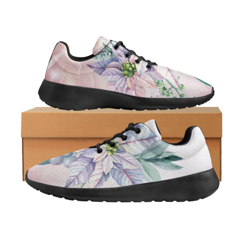 Wonderful flowers, watercolor Men's Athletic Shoes (Model 0200)