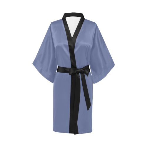 Bleached Denim Kimono Robe