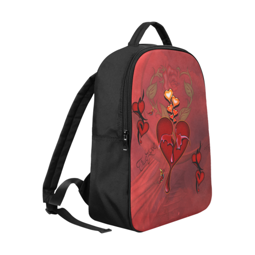 Wonderful hearts Popular Fabric Backpack (Model 1683)