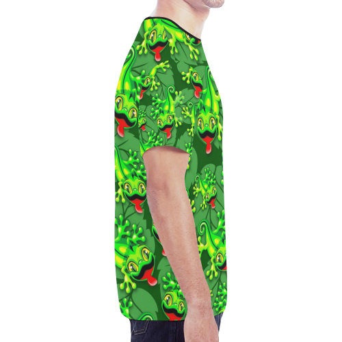 Gecko Lizard Baby Cartoon New All Over Print T-shirt for Men (Model T45)