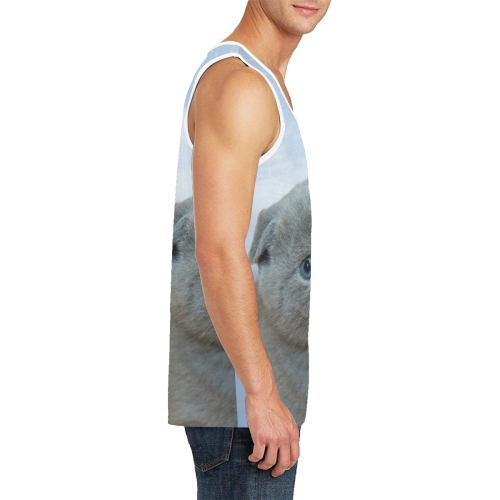 Lonely Little Kitty Men's All Over Print Tank Top (Model T57)