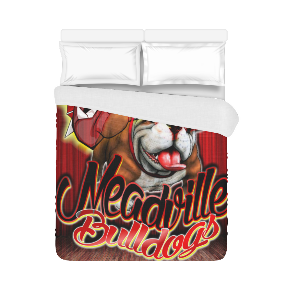 Meadville Bulldogs - Curtain Duvet Cover 86"x70" ( All-over-print)