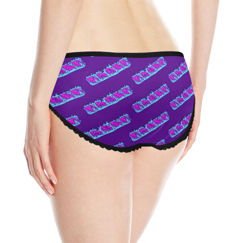 RAGER HELL FROZEN ALL OVER PURPLE PANTIES Women's All Over Print Classic Briefs (Model L13)