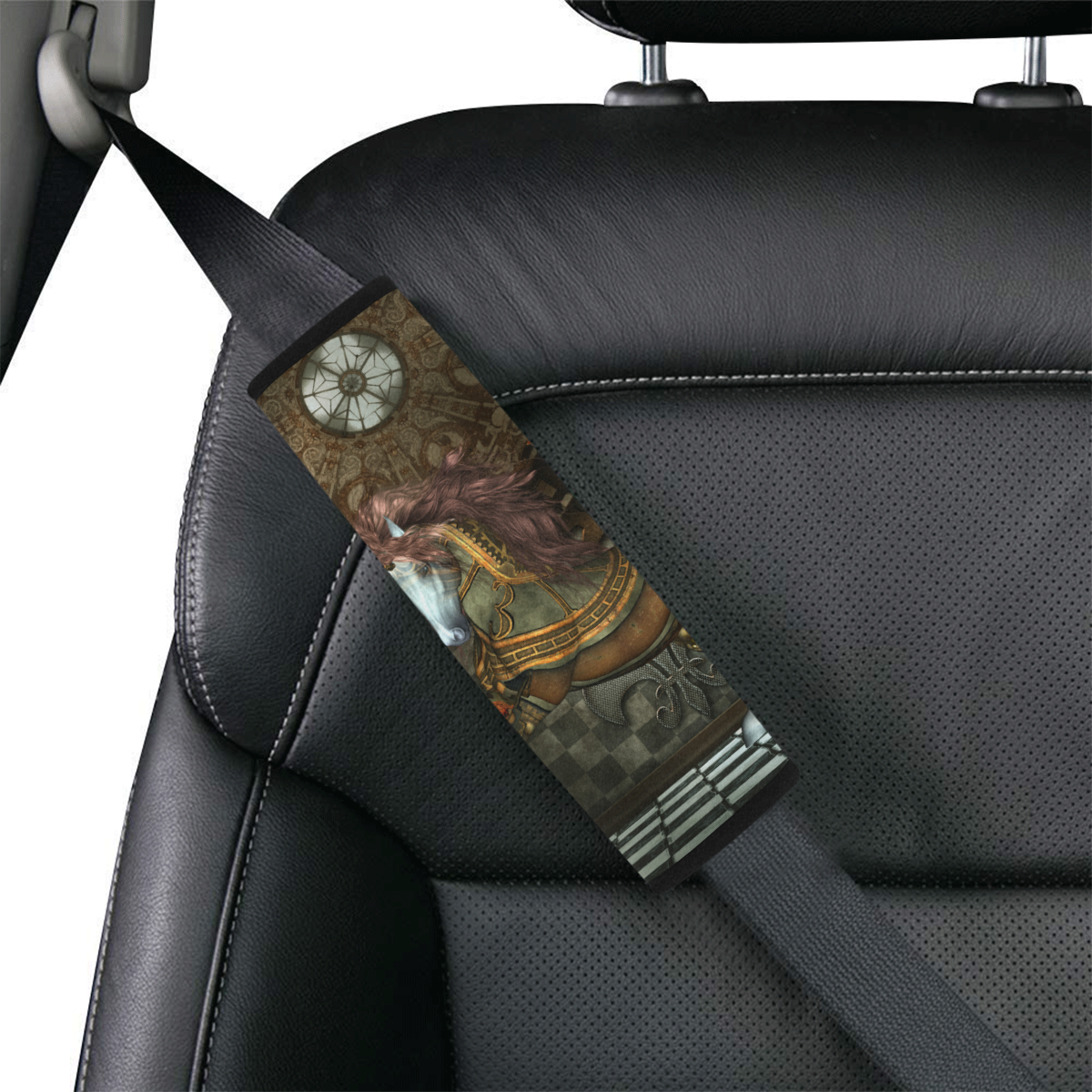 Steampunk, wonderful steampunk horse Car Seat Belt Cover 7''x8.5''