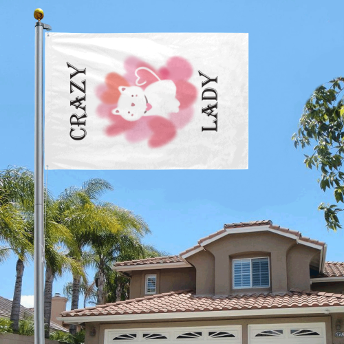 Crazy Cat Lady Garden Flag 70"x47"
