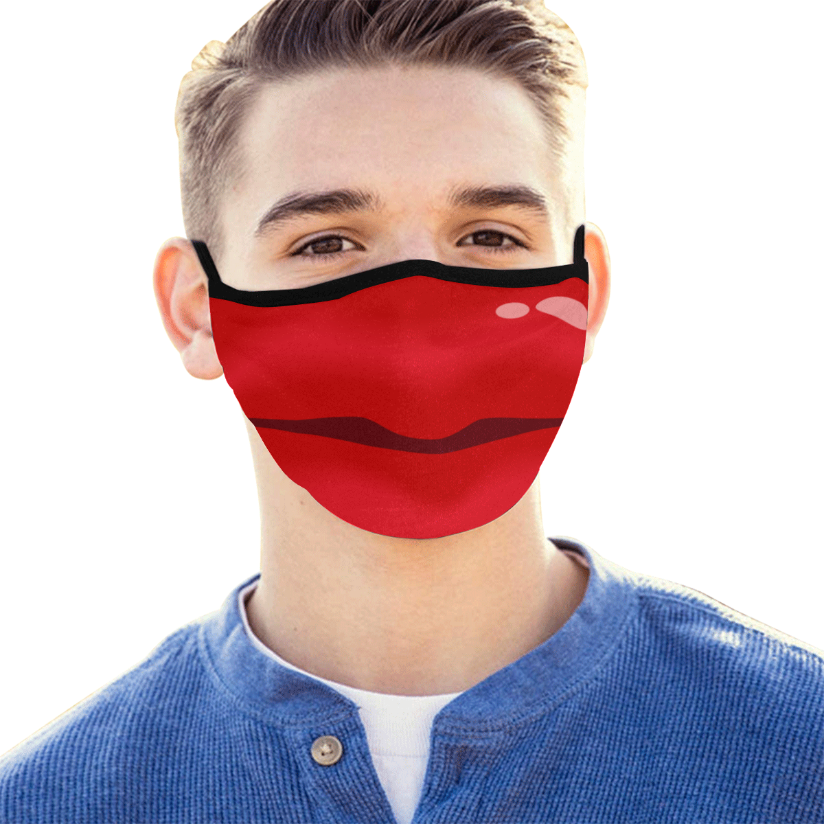 Hot Red Lips Mouth Mask