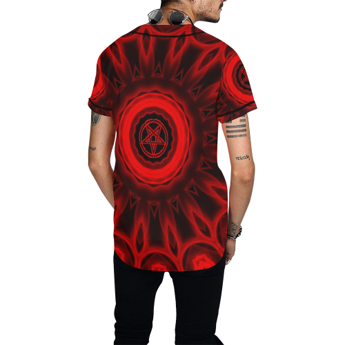 Son of Satan Occult Underground Jersey All Over Print Baseball Jersey for Men (Model T50)
