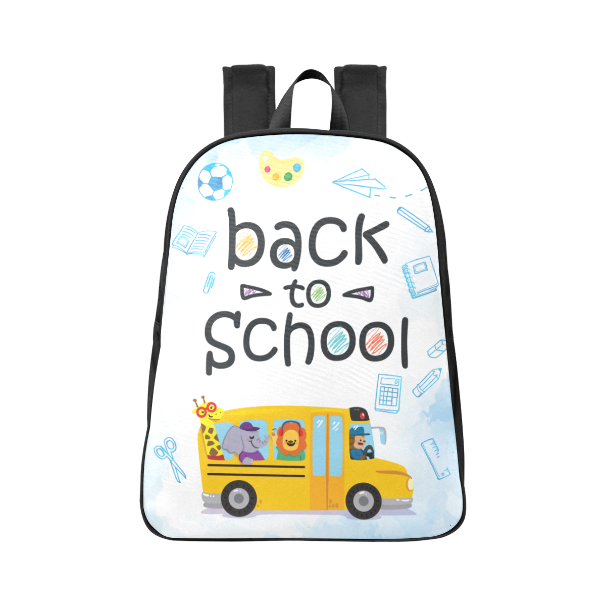 Back to school Fabric School Backpack (Model 1682) (Large)