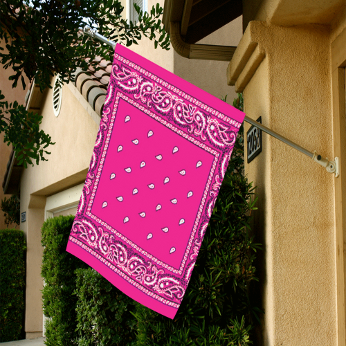 KERCHIEF PATTERN PINK Garden Flag 28''x40'' （Without Flagpole）