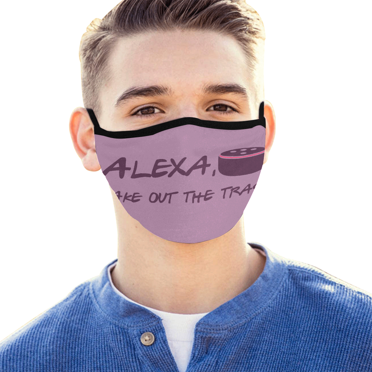Humor Alexa take out the trash - lavander Mouth Mask