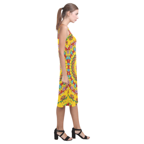 Blooming mandala Alcestis Slip Dress (Model D05)