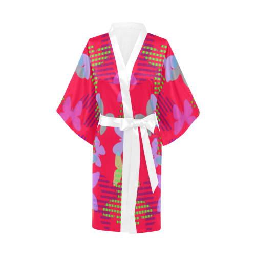 Colorful Butterflies ZFF Kimono Robe