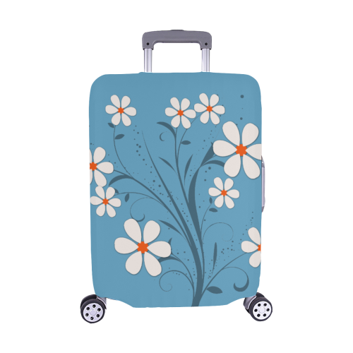 Fresh Flowers Luggage Cover/Medium 22"-25"