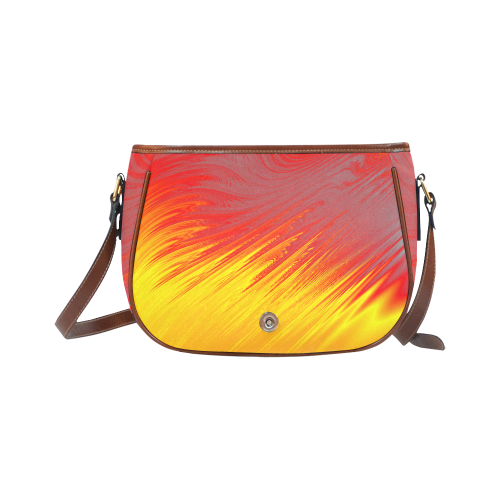Flames Abstract Saddle Bag/Small (Model 1649) Full Customization