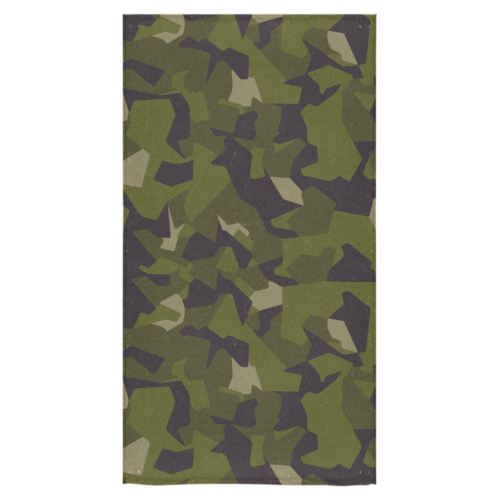 Swedish M90 woodland camouflage Bath Towel 30"x56"
