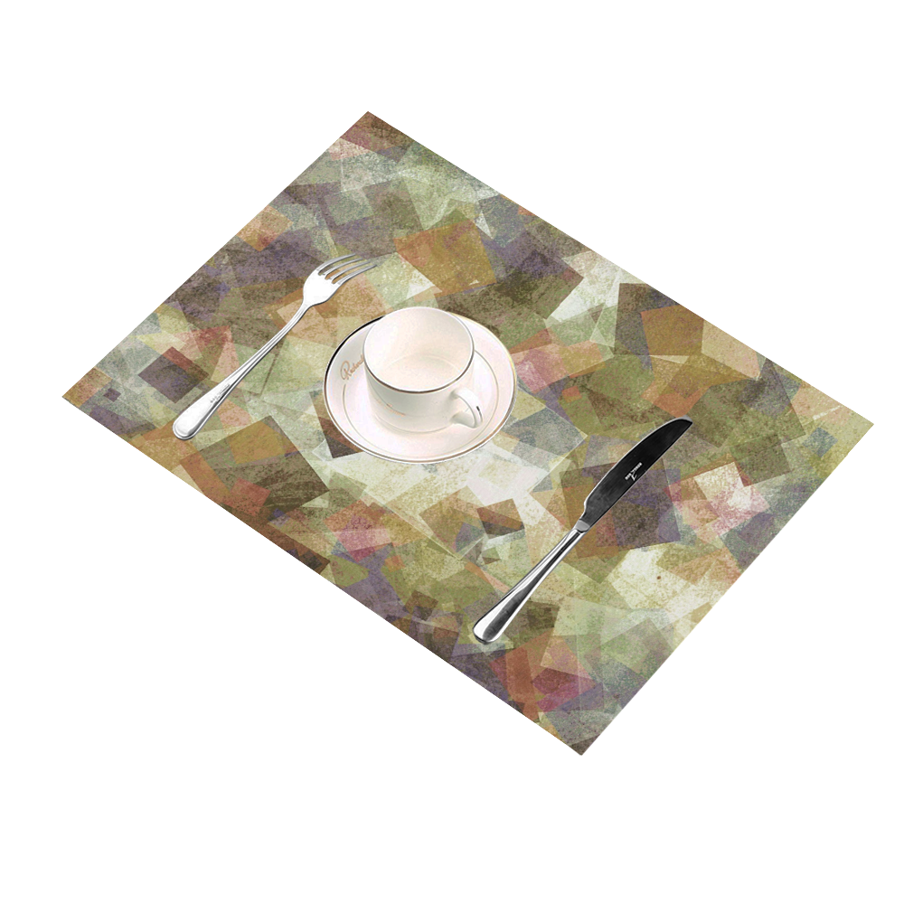 abstract squares Placemat 14’’ x 19’’ (Set of 4)