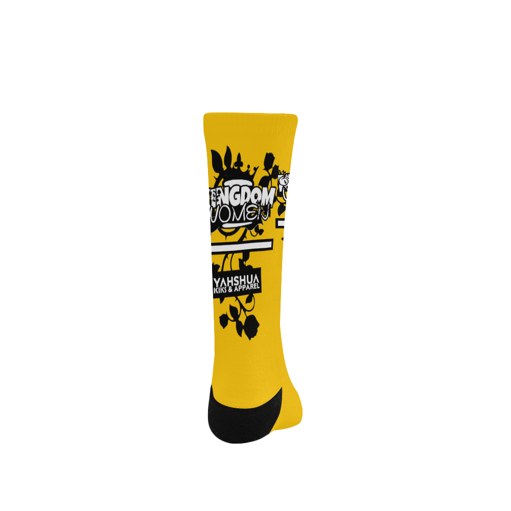 Yellow Women's Custom Socks