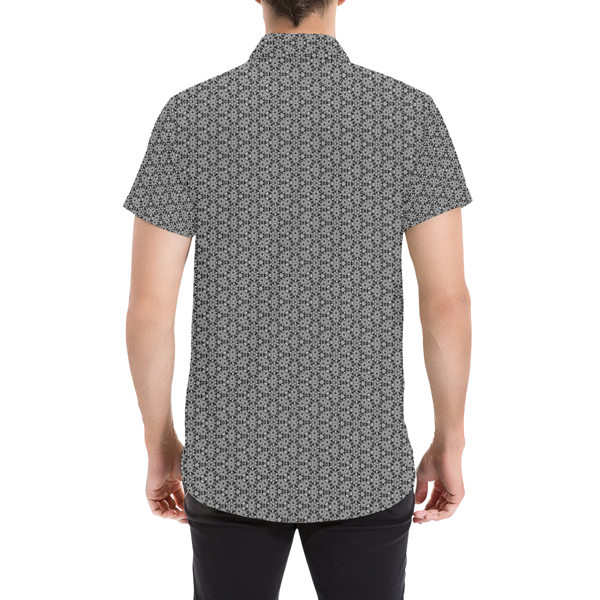 Model #52c| Men's All Over Print Short Sleeve Shirt (Model T53)
