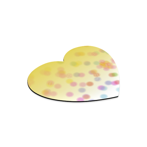Mousepad, gold with dots Heart-shaped Mousepad