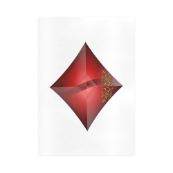 Diamond  Symbol Las Vegas Playing Card Shape Art Print 16‘’x23‘’