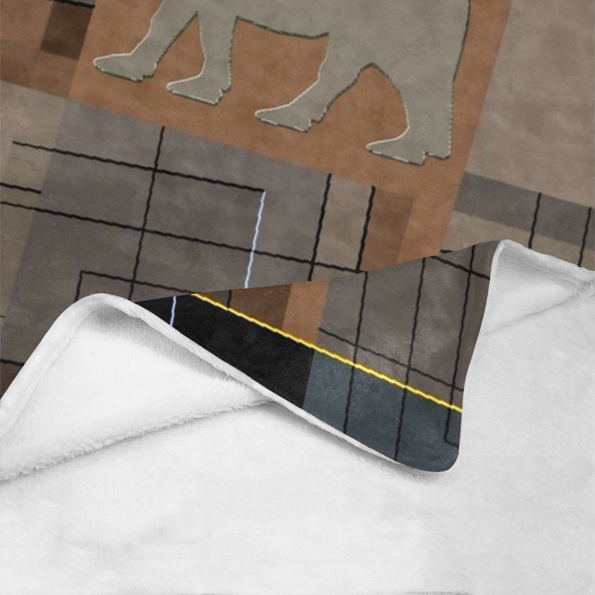 Abstract Winged bull Art Ultra-Soft Micro Fleece Blanket 60"x80"