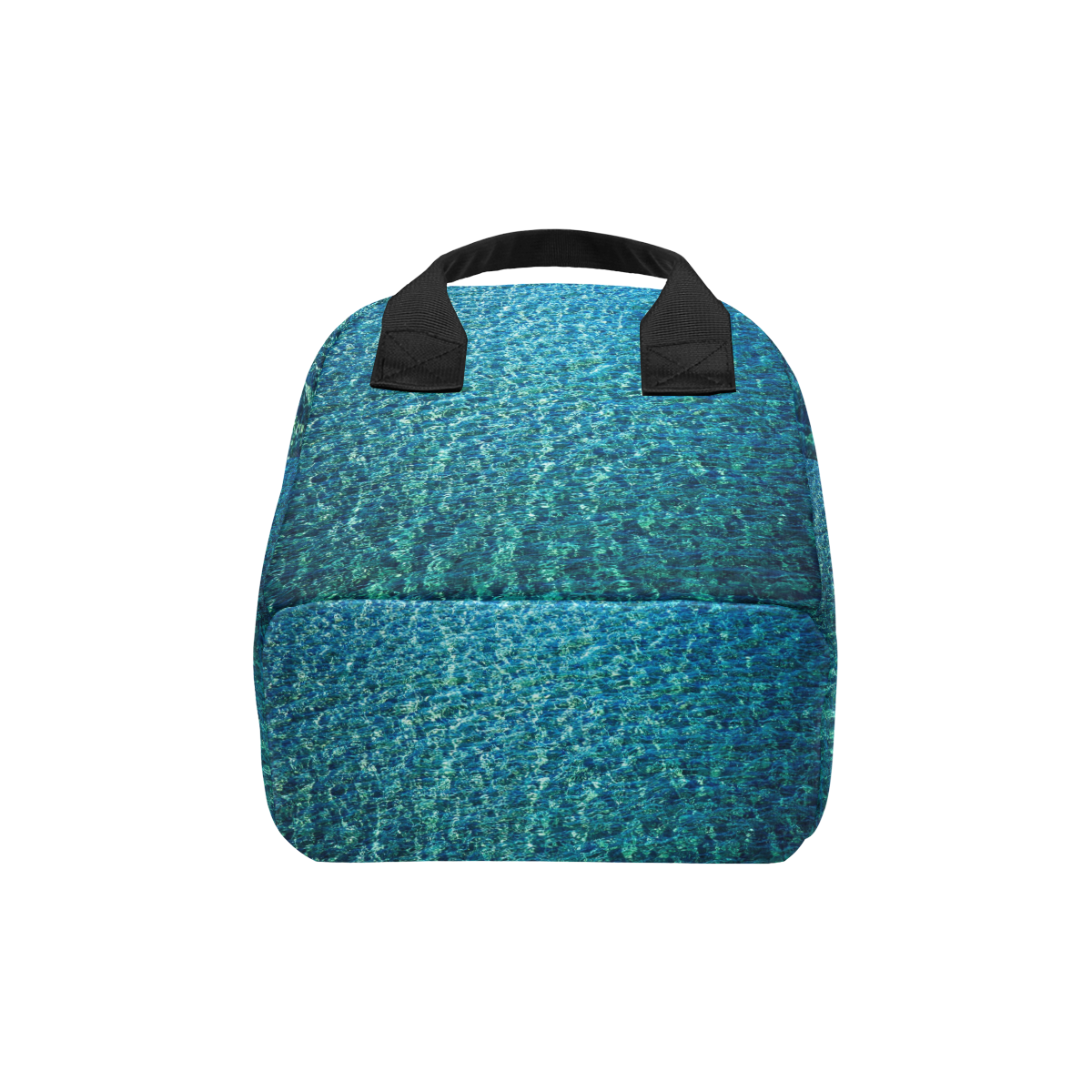 Turquoise Blue Ocean Zipper Lunch Bag (Model 1689)