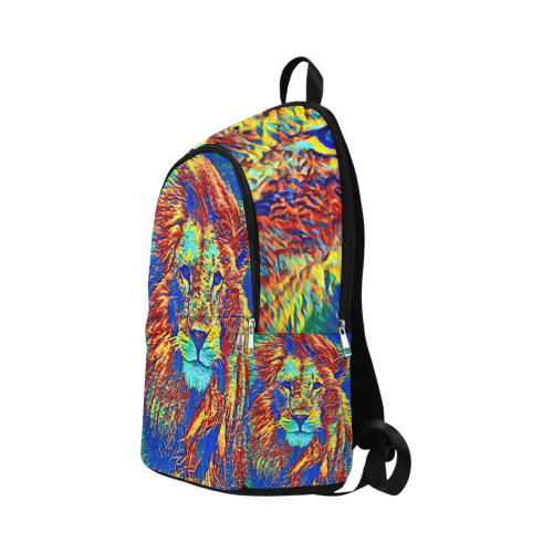 Woke Lion 12 Rave Festival Fabric Backpack for Adult (Model 1659)