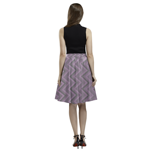 retrotoday Melete Pleated Midi Skirt (Model D15)
