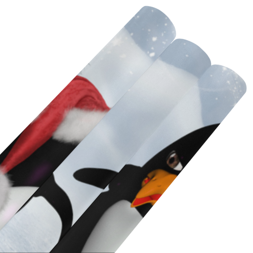 Christmas, funny, cute penguin Gift Wrapping Paper 58"x 23" (3 Rolls)