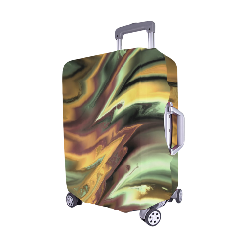 fractal waves E by JamColors Luggage Cover/Medium 22"-25"