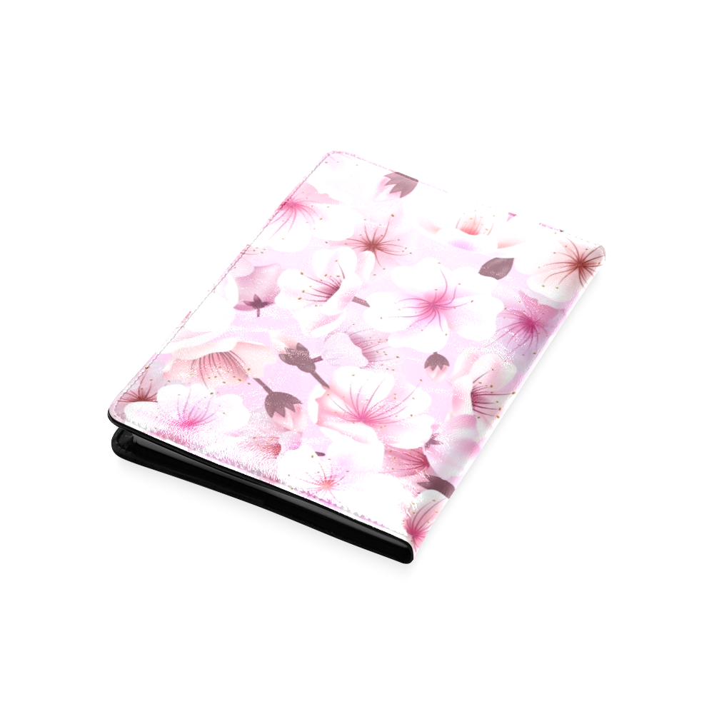 Pink Flowers Custom NoteBook A5