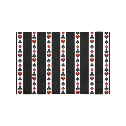 Playing Card Symbols Stripes Motorcycle Flag (Twin Sides)