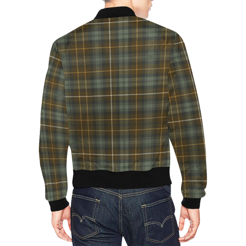CAMPBELL OF ARGYLL WEATHERED TARTAN All Over Print Bomber Jacket for Men/Large Size (Model H19)