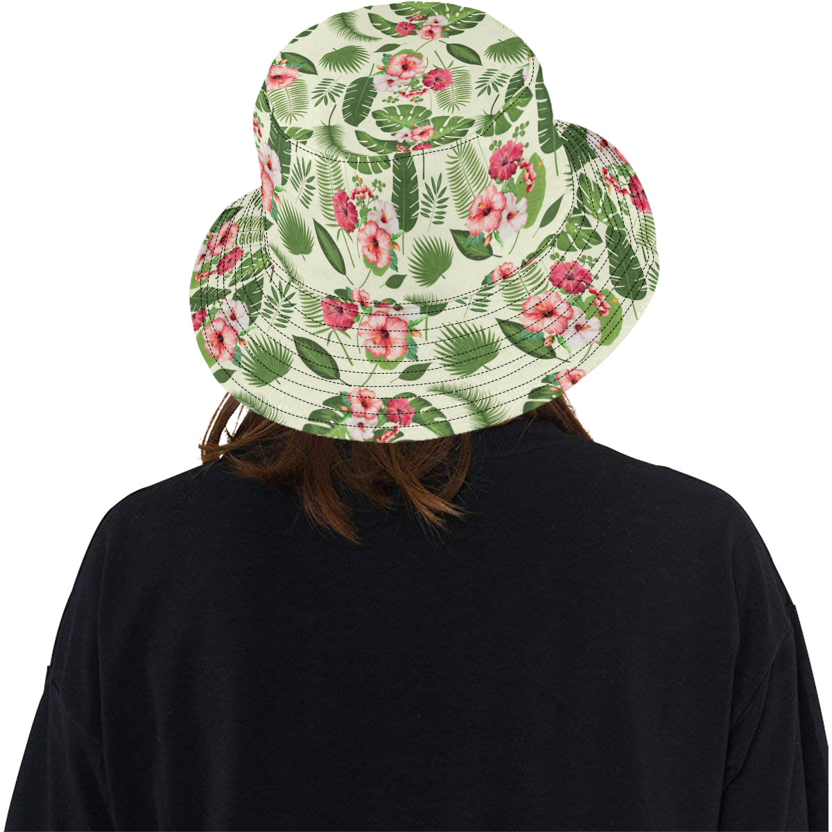 Tropical Flowers All Over Print Bucket Hat