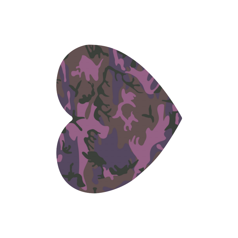 Camouflage violet Heart-shaped Mousepad